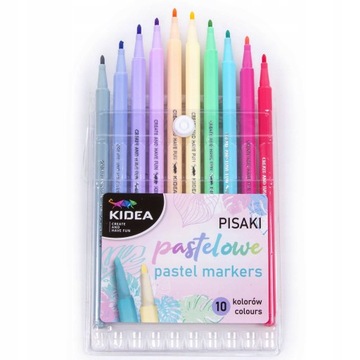 KIDEA Маркеры ШКОЛЬНЫЕ ПОЕЗДКИ, ПАСТЕЛЬ, 10 ЦВЕТОВ