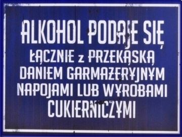 Tabliczka PRL 30x45 cm PRL08