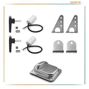 ZESTAW NAPĘD do bramy DWUSKRZYDŁOWEJ 7 m lampa WIFI AUTOMAT siłownik pilot