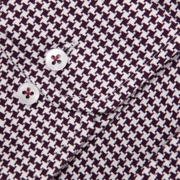 Koszula Męska Di Selentino wzór pepitka SLIM FIT Bawełna 43 / XL + Naklejka
