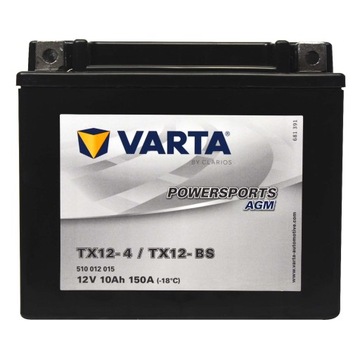 VARTA YTX12-BS TX12-BS 10AH AGM YTX12 URUCHOMIONY 