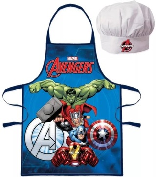 Fartuszek dziecięcy z czapką kucharską Avengers