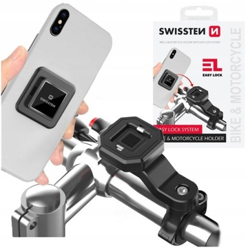 SWISSTEN Uchwyt rowerowy na kierownicę EASY LOCK