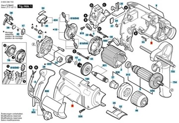 КОРПУС БОШ. ДЛЯ сверл PSB 600 RE