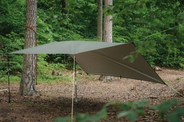 Płachta biwakowa tarp plandeka survival 300x300cm