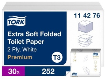 Papier toaletowy T3 LISTKI TORK 114276 karton
