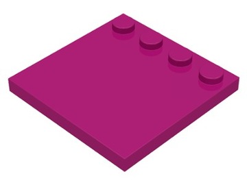LEGO 6179 Magenta płytka 4x4 modified