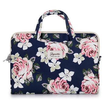 Damska torba na laptopa 15,6 kwiaty na ramię lekka elegancka ZAGATTO SZYBKO