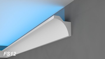 Gzyms oświetleniowy, listwa przysufitowa pod led