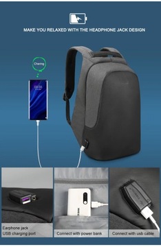 Противоугонный рюкзак T-B3615B 15,6