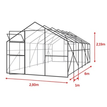 Polycarbonate 3x6m Garden 20x40 мм Polycarbonate House 4 мм