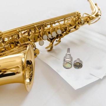 Малый металлический гриф саксофона с винтовой гайкой в ​​тон