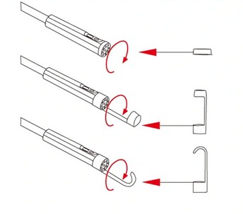 ИНСПЕКЦИОННАЯ камера ДУО ЭНДОСКОП 10М 9LED 2xFULL HD