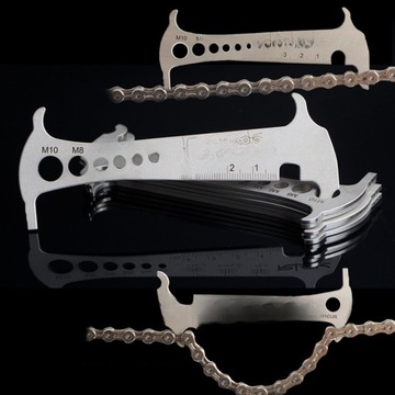 ТРИ В ОДНОМ ВЕЛОСИПЕДНОЙ ЦЕПИ ПРОВЕРКА ИНСТРУМЕНТАЛЬНОЙ ЦЕПИ ИНДИКАТОР ИЗНОСА ИЗМЕРЕНИЯ УГЛЕРОДИСТОЙ СТАЛИ