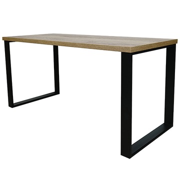 INDUSTRIALNE BIURKO LOFT NEPTUN 160x68 DĄB HALIFAX TABAK