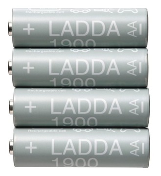 IKEA LADDA Akumulatorek do ładowania AA 1900mAh x4