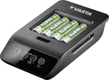 Ładowarka Varta LCD Smart + 4 aku 2100 AA 57684