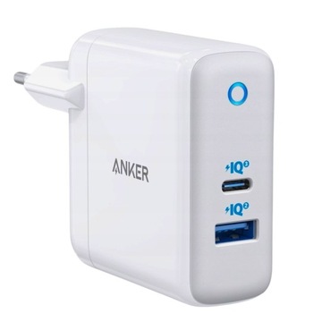 Szybka Ładowarka Anker PowerPort+ Atom III 45W USB C + 15W USB A Biała