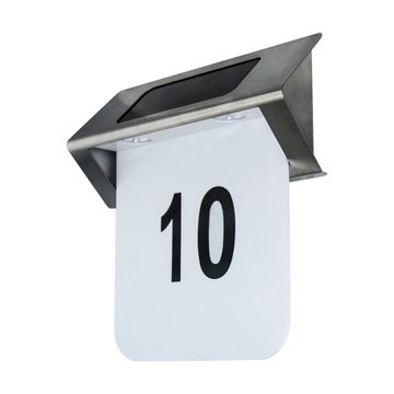 LAMPA SOLARNA KINKIET LED NUMER DOMU IP 44