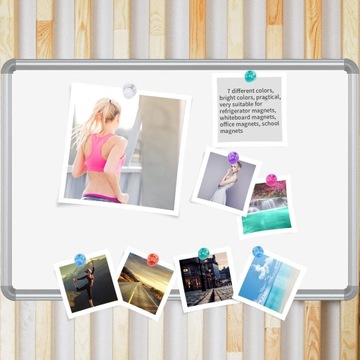 56 красочных магнитов для платы 7 различных цветов сильные высокие каблуки Ø11 мм