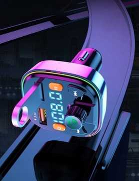 FM-передатчик Зарядное устройство Bluetooth QC PD 20 Вт USB x2