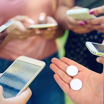 Пустые этикетки, круглые карты NFC, бирки, карты, 50 шт.