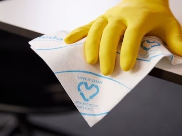 Салфетка впитывающая r-MicronSolo зеленая Vileda Professional 30х40см 100 шт.