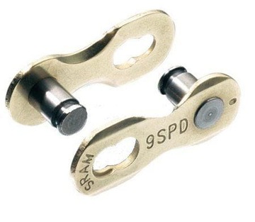 Spinka łańcucha Sram PWR 9spd Gold kpl