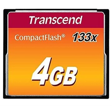 KOMPAKTOWA PAMIĘĆ FLASH 4GB SLC TS4GCF133 TRANSCEND