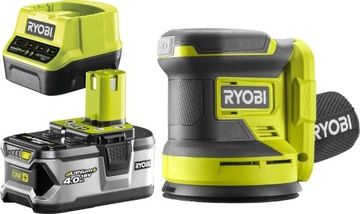 ЭКСЦЕНТРИЧЕСКАЯ ШЛИФОВАЛЬНАЯ МАШИНА RYOBI 18В 125мм RROS18 +4Ач