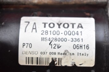 STARTÉR 28100-0Q041 TOYOTA YARIS 2 II 1.0 VVTI 06R