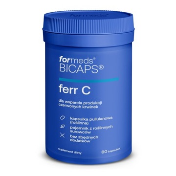 BICAPS FERR C Żelazo + Witamina C Krążenie ForMeds
