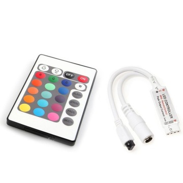 Kontroler sterownik LED RGB MINI pilot IR 24p