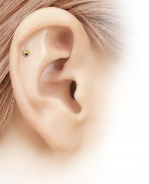 Kolczyk do wargi chrząstki w uchu helix tragus (w32 10mm Kolorowy