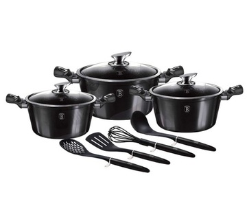 ГОРШКИ 12 шт BERLINGER HAUS CARBON PRO BH-6919