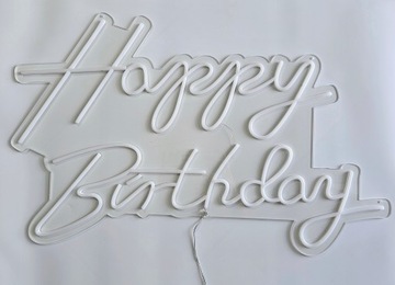 СВЕТОДИОДНАЯ ИНСТРУКЦИЯ С ДНЕМ РОЖДЕНИЯ 76Х43 СМ светодиодная