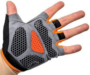 ЛЕТНИЕ ВЕЛОСИПЕДНЫЕ ПЕРЧАТКИ, КОРОТКИЕ БЕЗ ПАЛЬЦЕВ, С ГЕЛЕВЫМИ ВСТАВКАМИ