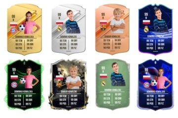 Футбольная карта FIFA 2024 Персонализированная карта Ваш фото подарок 30 см