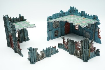 Warhammer 40k Ruined Factorum zestaw elementów terenu