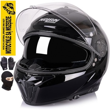KASK NOLAN PEŁNY N80-8 CLASSIC N-COM 10 CZARNY S