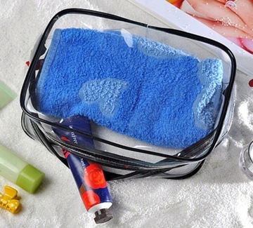 Набор из прозрачной, вместительной косметички 3-в-1.