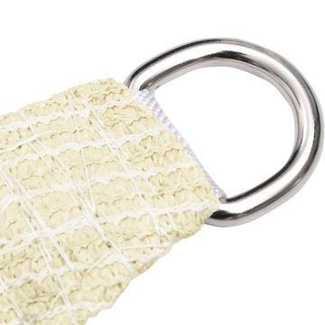 vidaXL Żagiel przeciwsłoneczny, 160 g/m², kremowy, 4x5x5 m, HDPE