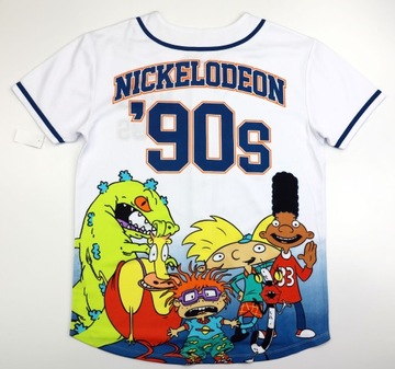 Мужской комплект Футболка на пуговицах Nickelodeon Rugrats шорты размер М
