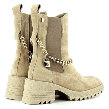 CARINII B7564 РАБОЧИЕ лодыжки ИЗ НУБУКА БЕЖЕВЫЙ 40