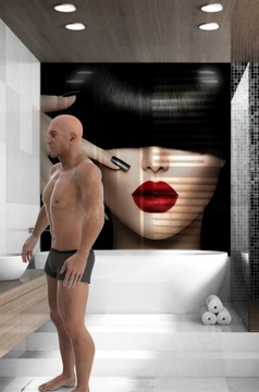 Стеклянная панель для ванной комнаты fotolia glass на заказ.