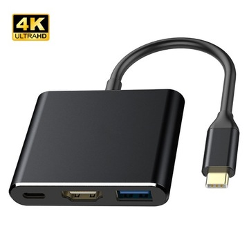Adapter USB C na HDMI VGA type-c cyfrowy Adapter