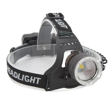 LAMPA CZOŁOWA JASNA LATARKA CZOŁOWA LED IPX6 USB REGULOWANA LAMPA