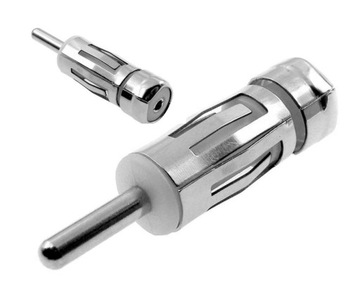 ADAPTER ANTENOWY WTYCZKA WTYK PROSTY ANTENA RADIA PRZEJŚCIE ISO DIN