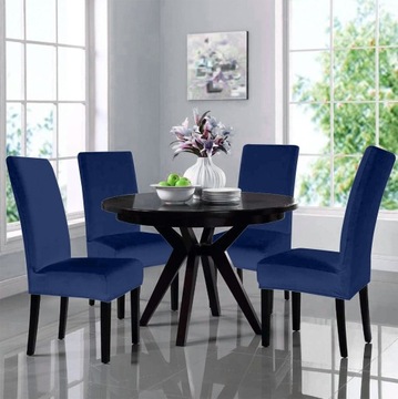 Чехлы на стулья 6 шт. UNIVERSAL Гибкий чехол на стул Графит