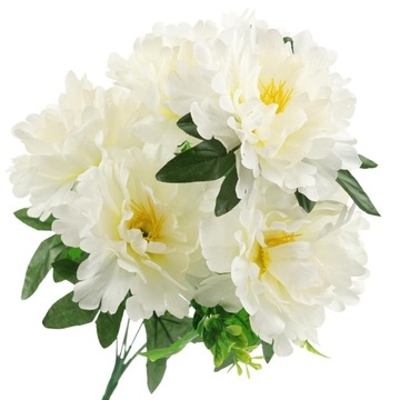 BUKIET KWIATÓW SZTUCZNYCH NA CMENTARZ PEONIE